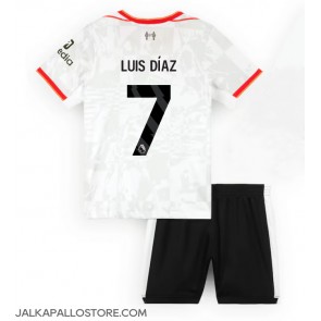 Liverpool Luis Diaz #7 Kolmaspaita Lapsille 2024-25 Lyhythihainen (+ shortsit)